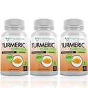 Curcumina Turmérica com Bioperine e Triphala - 2250mg/d - 540 Cápsulas Veggie com Extrato de Pimenta Negra - Suplemento Turmérico