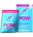 EBOOST POW Natural pré-treino em pó - 15 pacotes, framboesa azul - pré-treino Energia Booster Gym Suplemento Drink Mix para homens e mulheres - desempenho, suporte de mobilidade conjunta - sem glúten