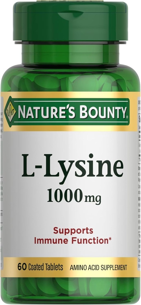 L-Lysine da recompensa da natureza, 1000mg, 60 comprimidos