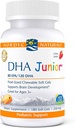 Nórdico Naturals Pro DHA Junior, Morango - 180 Mini geles macios mastigáveis - 250 mg Total Omega-3s com EPA & DHA - Desenvolvimento do cérebro e função visual - Não-GMO - 45 Servings