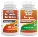 Curcumina Turmérica 1500mg & Complexo B-100