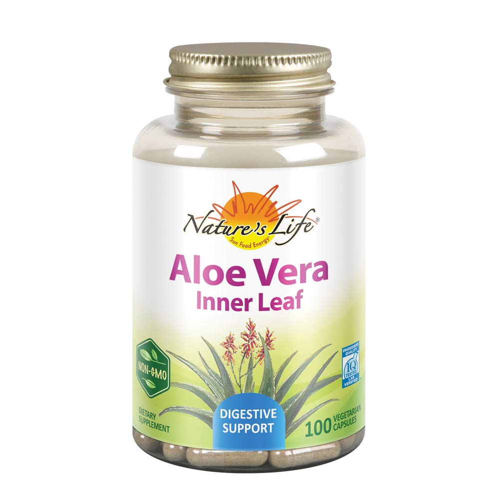 Aloe Vera Folha Interior 100 Cápsulas