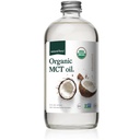 Natural Force Organic MCT Oil – Frasco de vidro puro – Feito de 100% frio prensado óleo de coco virgem + certificado Keto, Paleo, Kosher, Vegan & Non-GMO – Laboratório testado para a qualidade e pureza - 16 Ounce