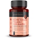 Pureclinica Vitamina C com Rosehip – 2000mg (1000mg VIT C & 1000mg Extrato de Rosehip) x 180 Comprimidos - 6 Meses Fornecimento!