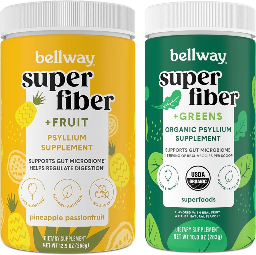 Bellway Super Fibra Pó + Fruta, Abacaxi Paixão Frutas Super Fibra + Verdes