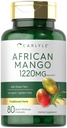 Carlyle African Mango Supplement 1220mg 80 Cápsulas com extrato de chá verde