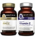 Qualidade de vida AHCC Kinoko Gold e Advasorb Vitamina C - Pacote de suporte imunológico