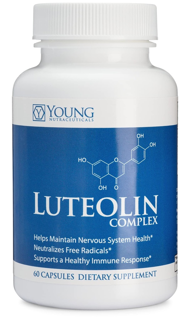 Mirica YoungNutra Luteolin Complex - Suporta uma resposta imune saudável e ajuda a manter a saúde do sistema nervoso* - 60 Cápsulas
