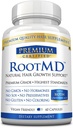 RootMD - Estimular o crescimento do cabelo, Folículos de rejuvenescimento, melhorar a circulação do escalpe - Biotina, Cobre, Acetato de tocoferilo, Saw Palmetto - Todos Natural Vegan Friendly - 60 Cápsulas