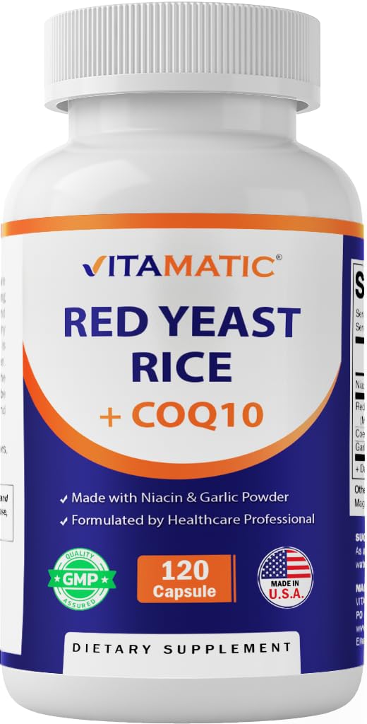 Cápsulas com CoQ10 100mg, Niacin 100mg e Pó de Alho 20mg - 120 Veg Cápsulas