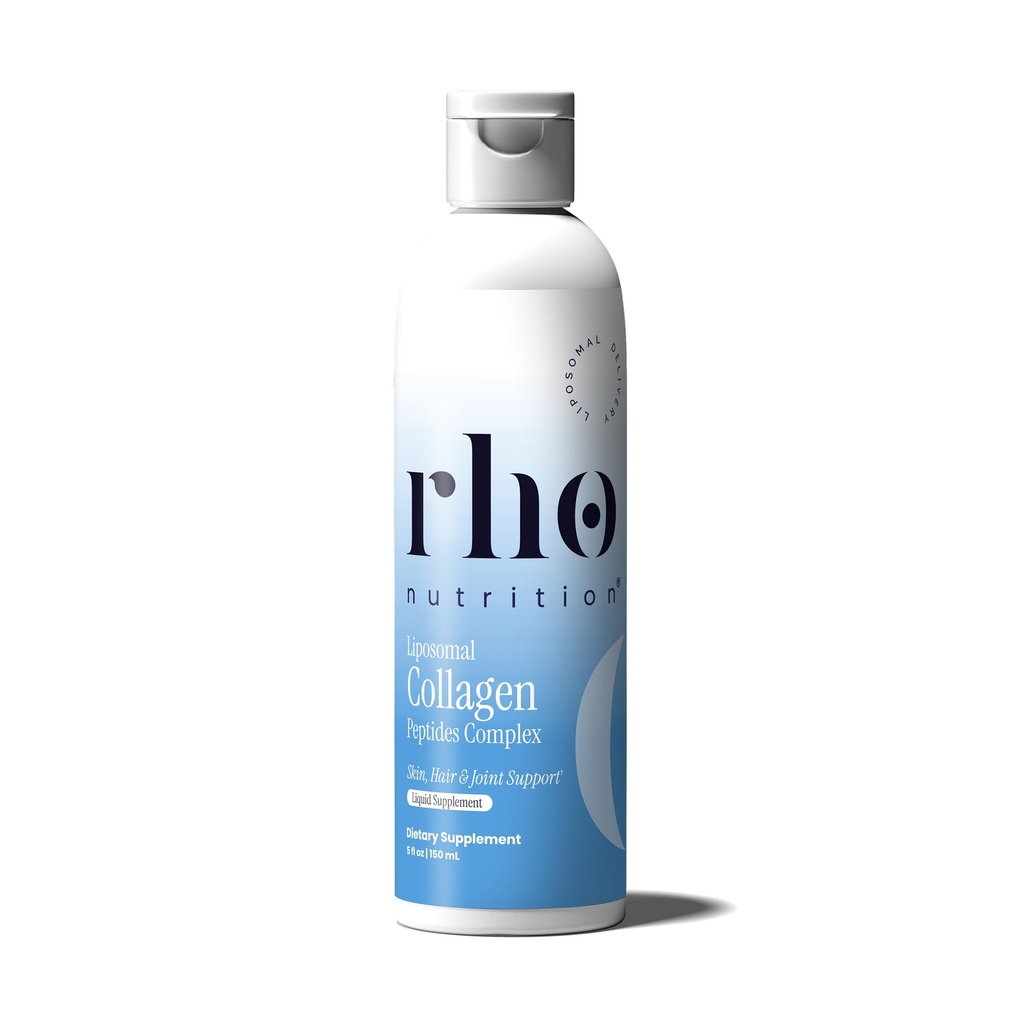 Rho Nutrition Liposoma Colágeno Peptídeos - Suplemento de Colágeno Líquido de Alta Absorção - Suporta a Elasticidade da Pele, Saúde Conjunta e Vitalidade Global para Envelhecimento Saudável, 5 fl oz