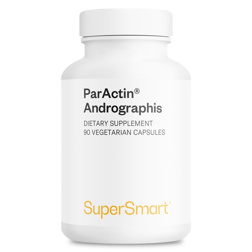 Supersmart - Paractin Suplemento 300mg por dia (Alta Força) - Andrographis Paniculata - 90 Cápsulas Vegetarianas