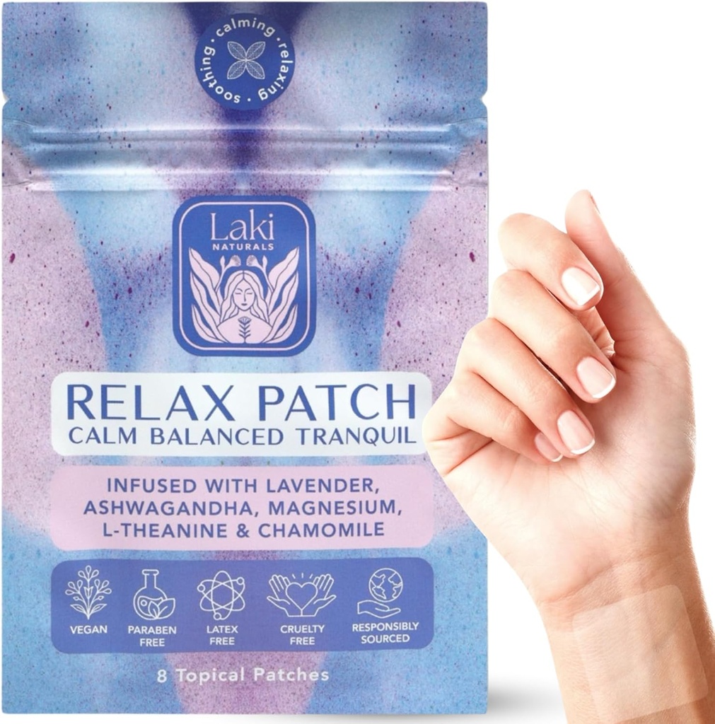 Laki Naturals Relax Patch (Pacote de 8)