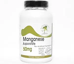 Asporotato de manganês 50mg ~ 200 Cápsulas - Sem Aditivos ~ Suplementos de Natureza