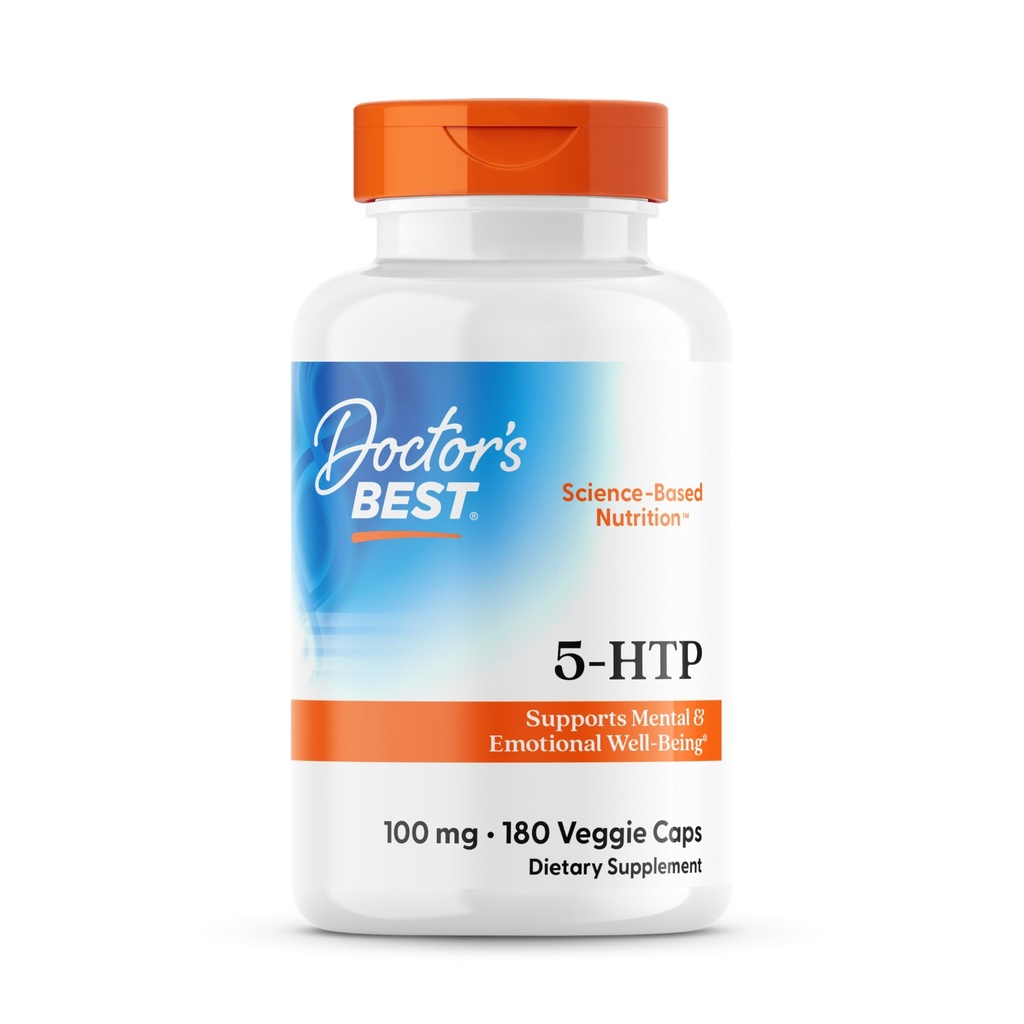 Médicos melhor 5-HTP, Suporta bem-estar mental e emocional, Não-GMO, Glúten livre, Soy Free, Vegan 180 Veggie Caps