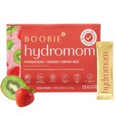 Boobie Hydromom Superfood Electrolyte Drink Mix, Morangueiro Kiwi Refreshing Energy & Hydration Boost for Mamas □ Em curso e viagem Essentials for Gravidez, Lactação, & Beyond, 15 Packets