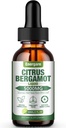 1 Pacote 5000MG Citrus Bergamot Liquid Drops Supplement for High Cholesterol-Soursop, Red Yeast Rice, Olive Leaf-All-Natural, Health Support, Imune Support, Heart Health & Antioxidant, 2 Fl Oz