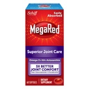 Omega-3 Krill Oil and Joint Supplement - Megared Joint Care 60 softgels - EPA/DHA ácidos gordos, antioxidantes, ácido hialurônico, sem arroto de peixe a seguir como com óleo de peixe