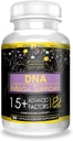 Suporte ACTIF DNA Mega com 15+ Fatores Avançados - Não-GMO, Agir Rápido, Made in USA, 60 Count
