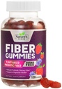 Gummies de fibra para adultos, Açúcar gratuito diário 4g Suplemento de fibra de goma, Sustentação Digestiva de Gummy Prebiótico - Mastigação Solúvel Baseada em Plantas, Prebióticos Suporta Regularidade & Digestão - 120 chicletes