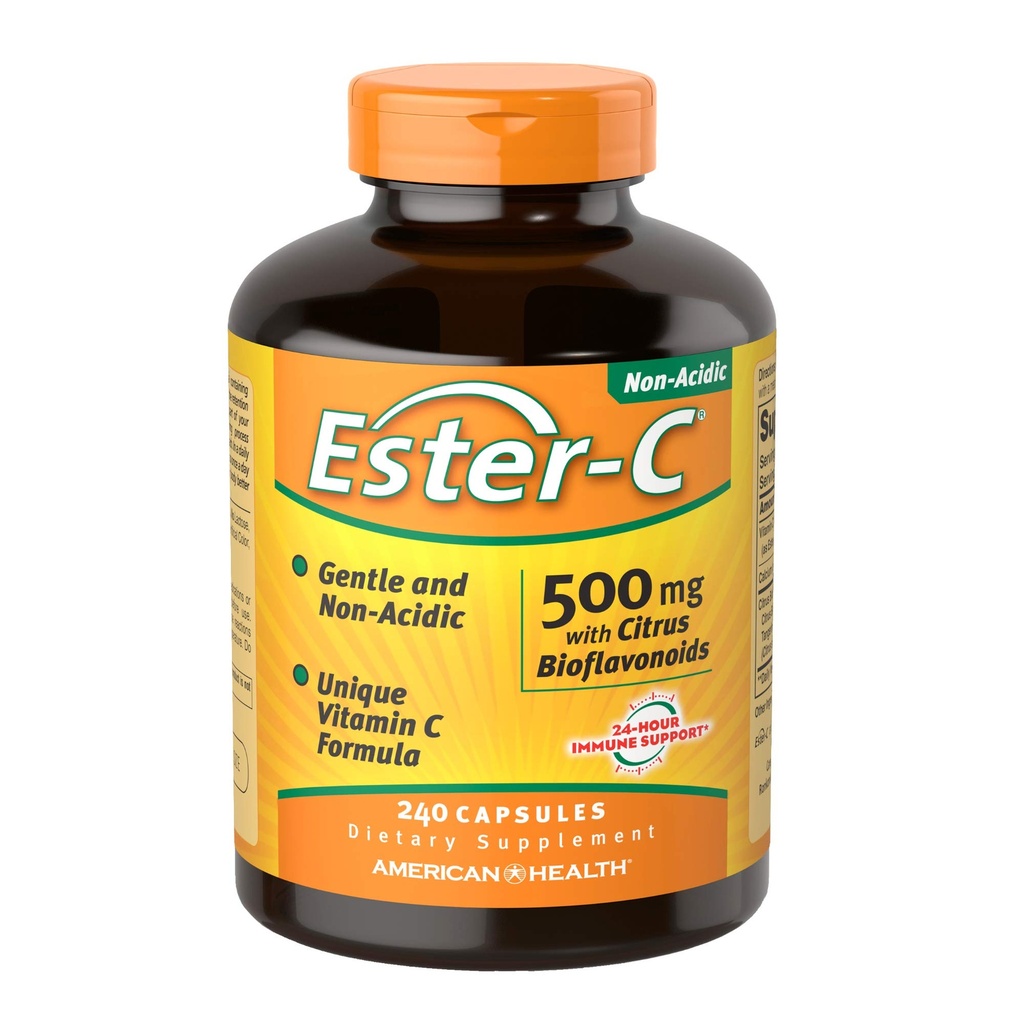 American Health Ester-Vitamin C com Citrus Bioflavonoids 500 Milligrams 240 Cápsulas