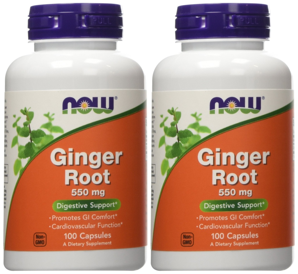 Ginger Root 550mg 100 Cápsulas (Pack de 2)