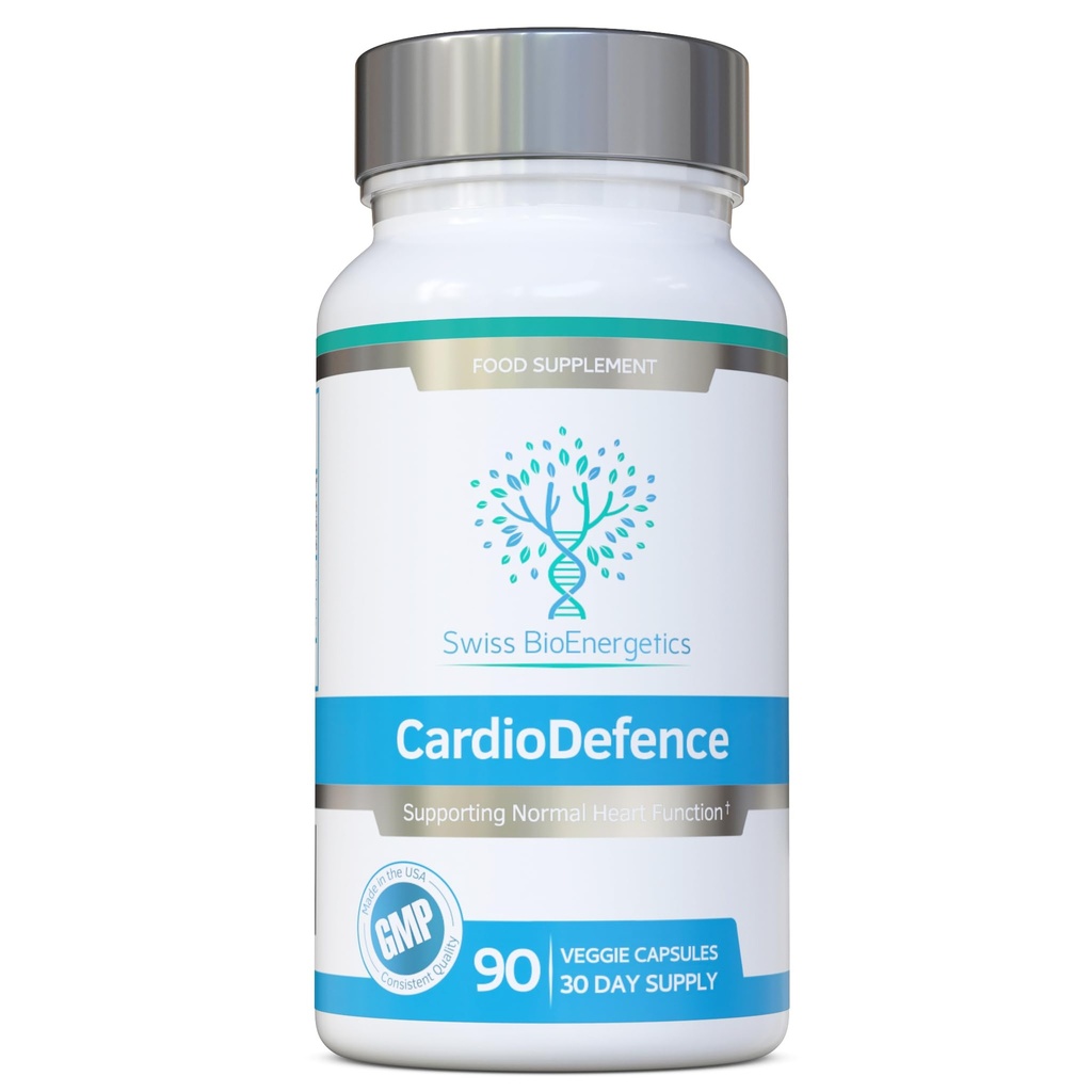 CardioDefence – 90 Cápsulas – um equilíbrio preciso de CoQ10, D-Ribose, Acetil L-Carnitina, B Vitaminas e MCT para contribuir para a função normal do coração e reduzir o cansaço e fadiga