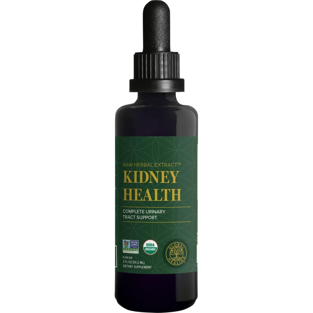Saúde Renal Orgânica com Cranberry & Hydrangea - Rim Cleanse Liquid Supplement & Stones Dissolver for Urinary Health - Detox & Repair Formula for Bladder Control - 2 Fl Oz