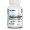Organixx Idoso Cerebral poderoso suplemento de saúde cerebral para apoiar a função cerebral, clareza, foco, re-energizar células cerebrais, ajuda a promover um humor equilibrado, sem glúten, não OGM, 60 cápsulas vegetarianas