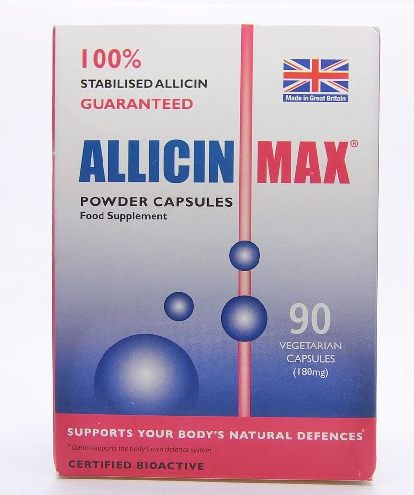 Alicina Max 100% Pure Allicin 90vcaps (2 Embalagem)