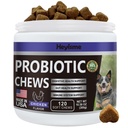 Probióticos para cães, melhorar o equilíbrio do fermento, coceira pele Comichões orelhas, Gut Saúde, Alergias, Imunidade, Dog Probióticos e Enzimas Digestivas com Prebióticos - Reduzir Diarréia (frango, 120 Chews)