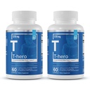 Elementos Essenciais T-Hero - Apoio diário à testosterona para homens - Promove Vitalidade e Unidade - com Ashwagandha, Shilajit, Boron, DIM - 60 Conde - 30 Servimentos (2-Pack)