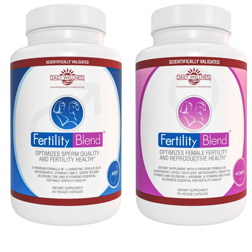 Vitaminas de fertilidade para a concepção para mulheres e homens - 1 mês