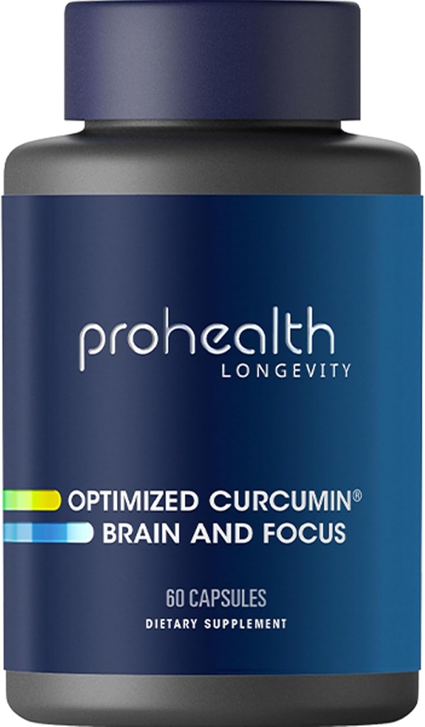 Cérebro e Foco de Curcumina otimizado ProHealth (60 Cápsulas)