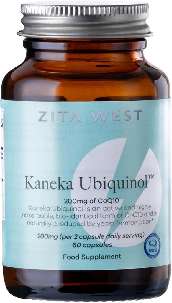 Zita West Kaneka CoQ10 Ubiquinol □ Suplemento Altamente Absorvível para Homens e Mulheres