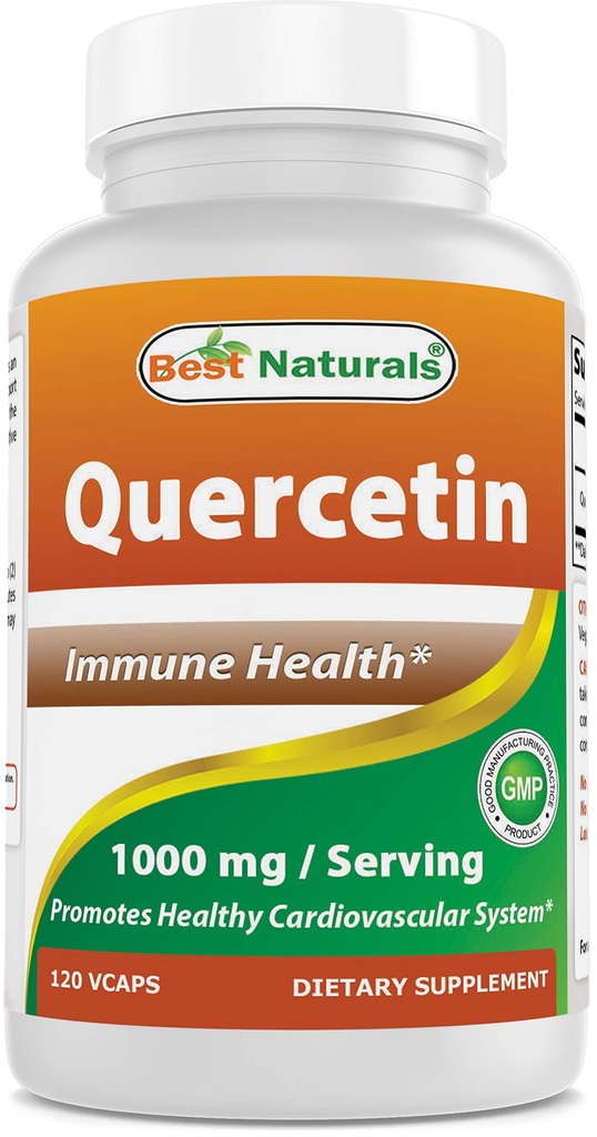 Best Naturals Quercetin 1000 mg/Servir 120 Cápsulas Veggie (120 Count of 1))