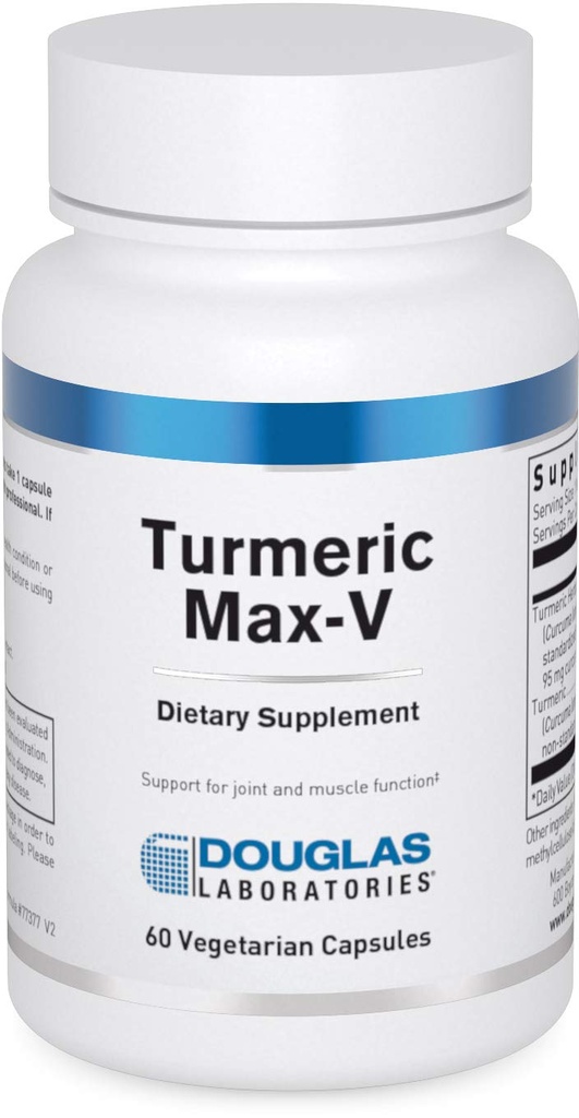 Douglas Laboratories Turmeric Max-V Curcumin padronizado para apoiar a função articular e muscular .