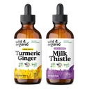 Tintura de gengibre alcaçuz selvagem e orgânica 4 fl oz & leite tintura 4 fl oz