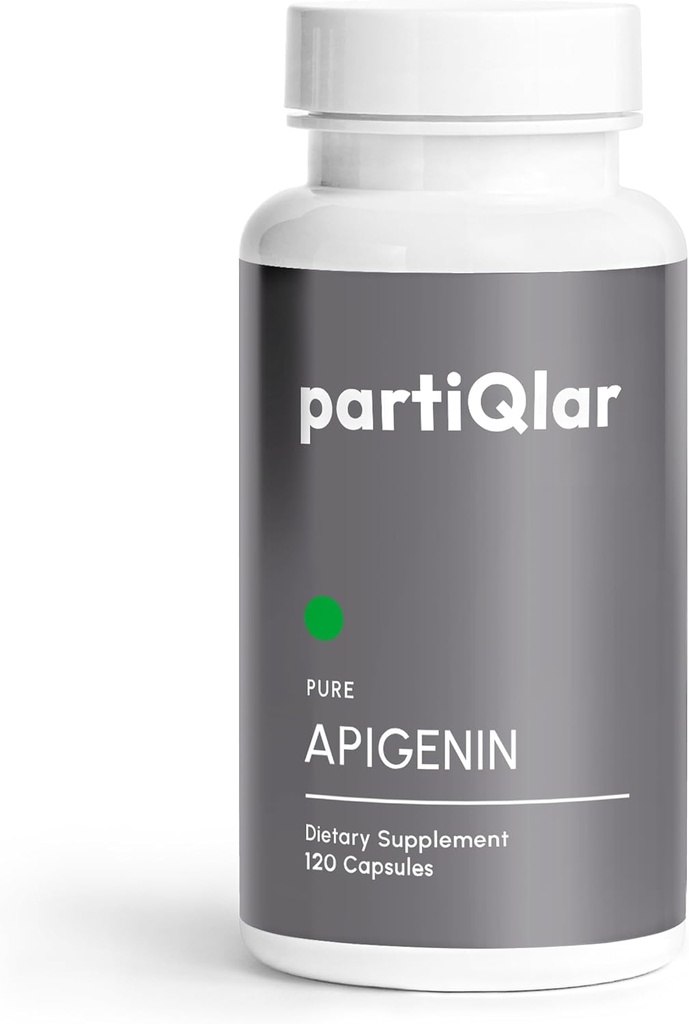 Apigenin, 100mg por serviço, 60 Cápsulas – Pura – 98,7% Estabilizada – Bioflavonóides ativos e antioxidantes – Não-GMO