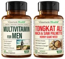 Vimerson Saúde Multivitamin para homens e Tongkat Ali para homens com Erva de Cabra Horny, Maca Raiz Pó, Tribulus Terrestris, Saw Palmetto Extract