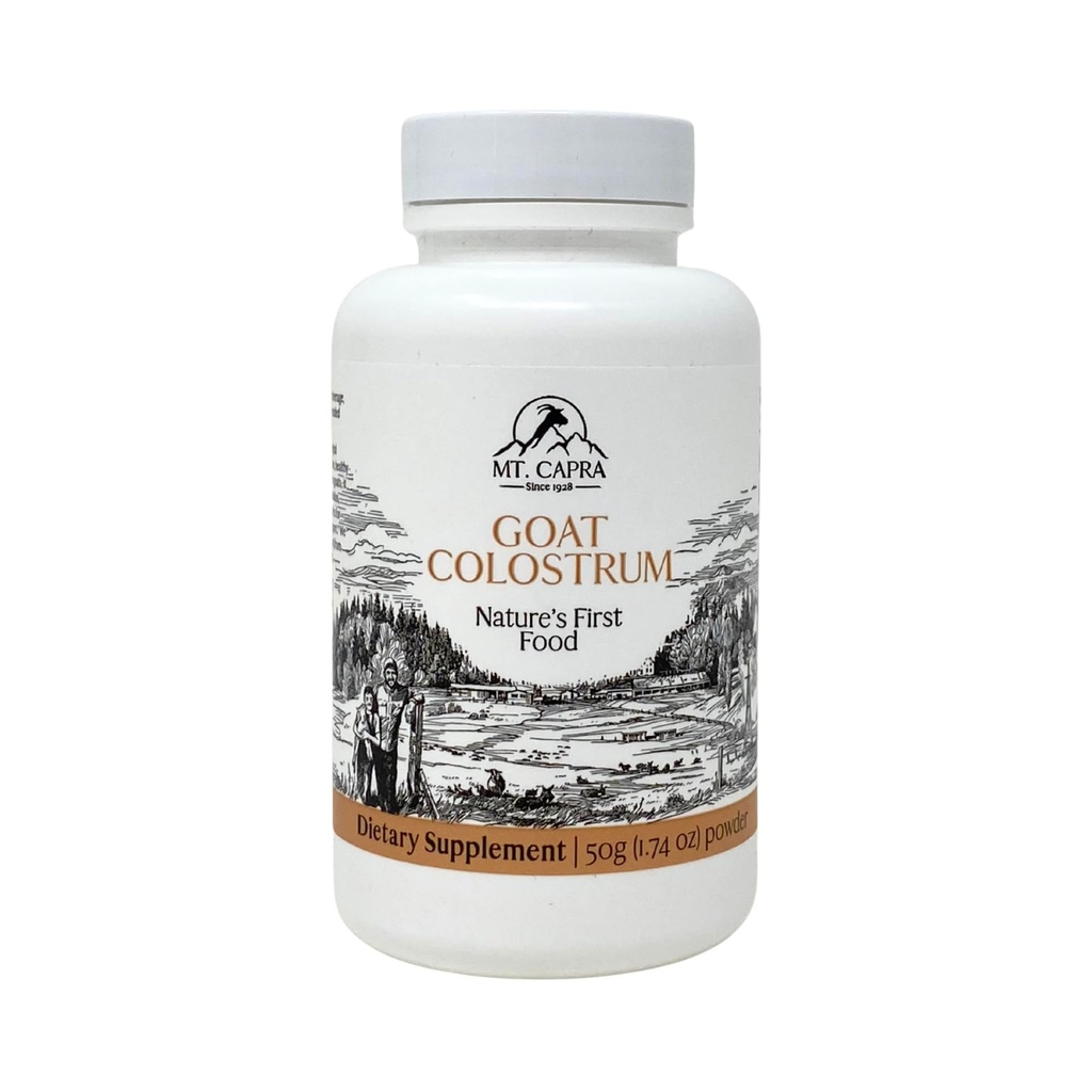 Mt. Capra Goat Milk Colostrum □ para Sistema Imune Saudável, Gut, e Desempenho Atlético