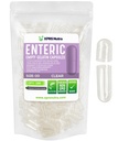 XPRS Nutra Tamanho 00 Cápsulas vazias - 100 Count Clear Entérico Revestimento Gelatina Vazio - Comprimidos de Libertação Atrasados - Preenchimento de Cápsulas DIY - Bovinos Puros Cápsulas de Gel Enteric Vazio