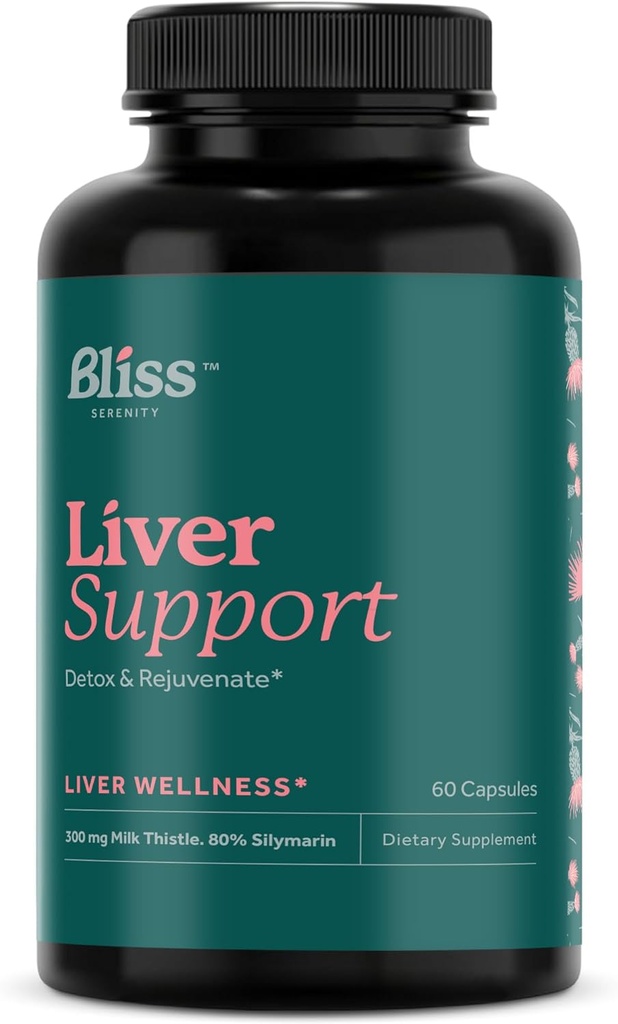 Liver Cleanse Detox & Repair - Detox de fígado com suplemento de cardo de leite - Fígado Renew Formula com extrato de alcachofra, raiz de dente-leão e muito mais para o suporte de fígado ideal, 60 Vegcaps, fornecimento de 30 dias