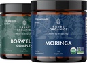 TRIBE ORGANICS Vitality Duo - Complexo Boswellia - Moringa - para apoio conjunto, alívio muscular, energia, perda de peso, função cerebral