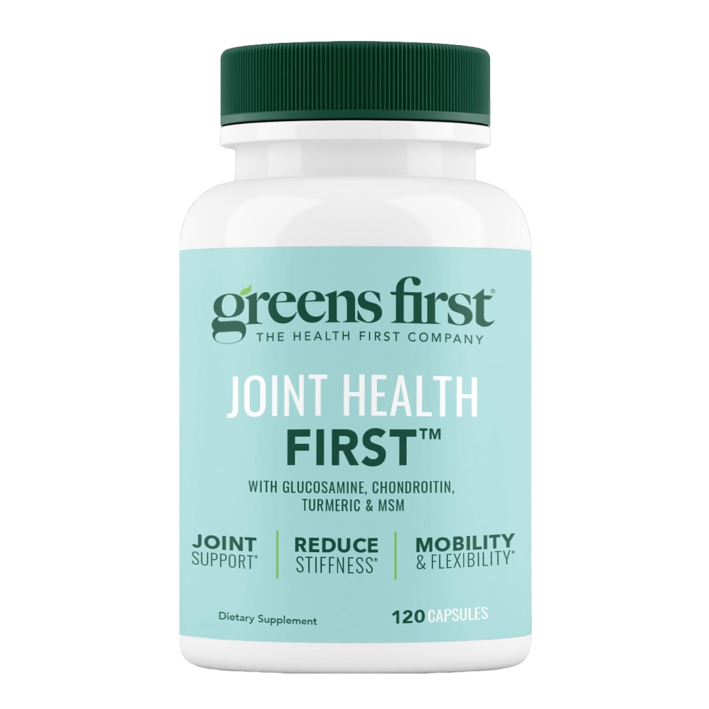 Greens First Joint Health First - Suplemento de suporte natural conjunto com HSH, Turmeric, Ashwagandha, & Ginger - para apoio conjunto - Não-GMO / Dairy-Free / Gluten-Free (120 Softgels)