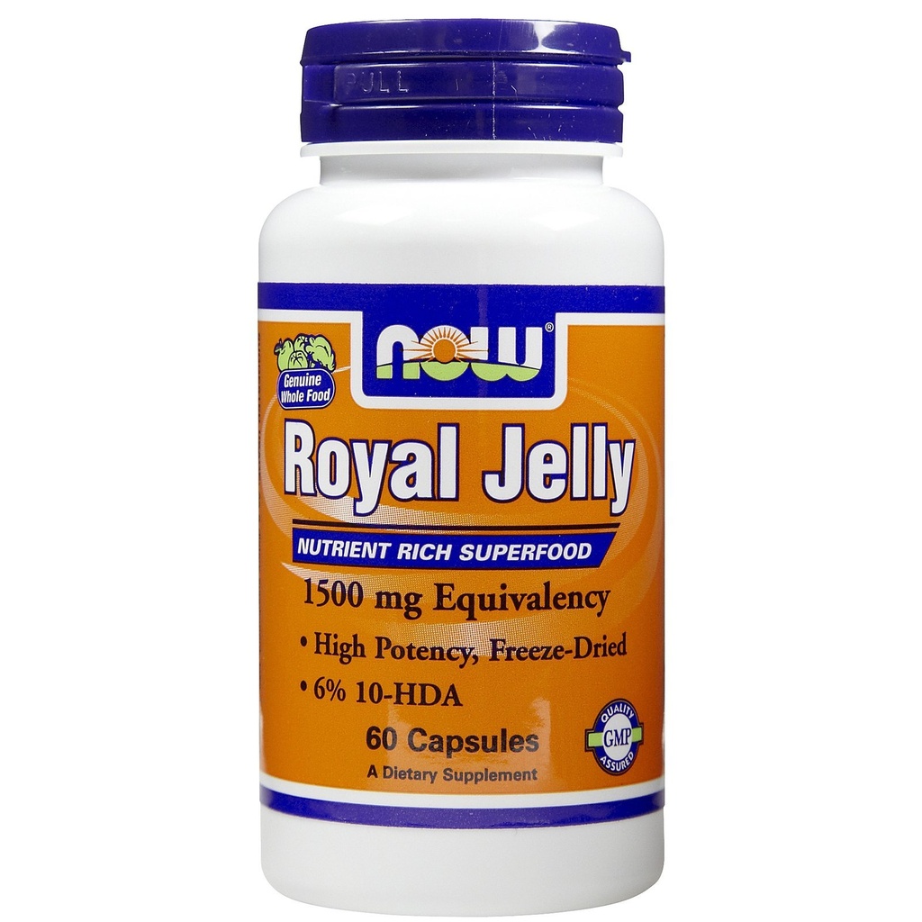 NOW Foods Royal Jelly 1500mg 60 Cápsulas (Pack of 2)