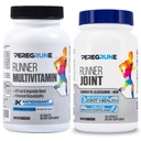 Multivitamin Runner & Suplemento de suporte conjunto – Antioxidantes, Complexo de vitamina B, Probióticos para a Saúde, Energia, Endurance, Recuperação - Glucosamina Chondroitin, MSM – GMP Running Supplements