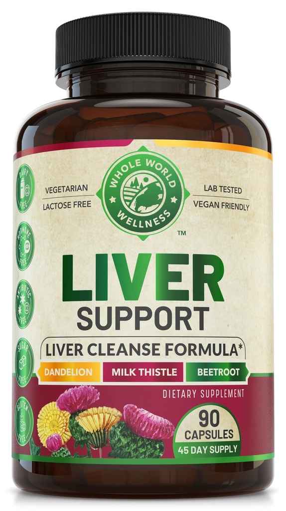 Fígado avançado Cleanse Detox e fórmula de reparo com cardo de leite. Detox de fígado e suplemento de suporte para homens e mulheres, EUA Made. Reparação de fígado e Detox Suporte, 512mg