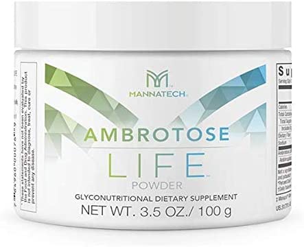 Suporte Imune Suplemento, Mannatech Ambrotose Vida (pó) 100g, Suporta comunicação de célula a célula e uma defesa imune saudável, com Manapol Pó puro 100% natural Aloe Vera Suplemento