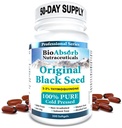 Bio Absorb Black Seed Oil Cold Pressed Cápsulas. 200 softgels, 500mg (50-Dia Fornecimento). Nada de sabor.